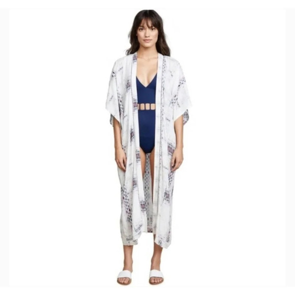 NWOat Soleil White Pink Floral Print S Coverup - Picture 1 of 8